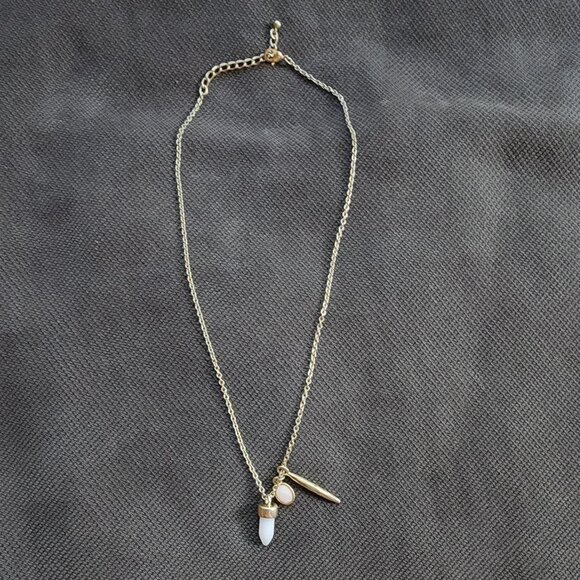 Universal Thread Semi-Precious Rose Quartz Rejuvination Harmony Cluster Necklace - Picture 7 of 15